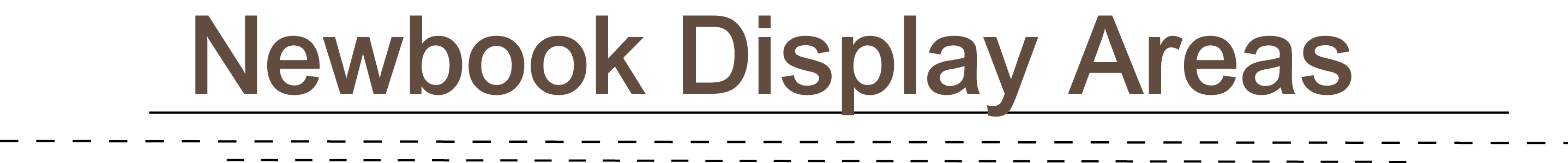 Newbook Display Areas